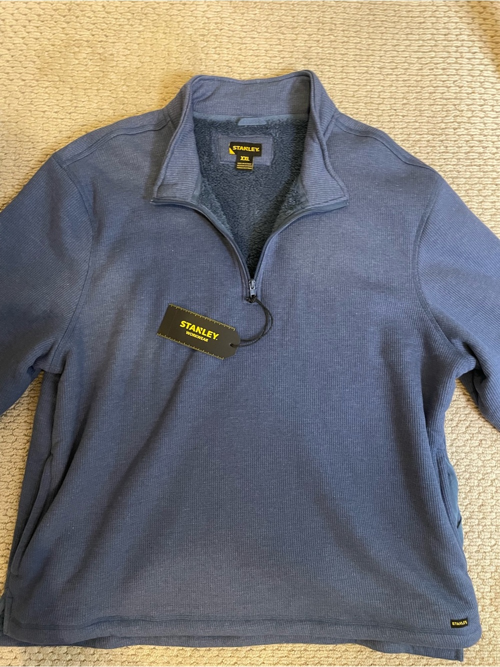 Stanley Workwear Sherpa Lined Thermal 1/4 Zip XXL